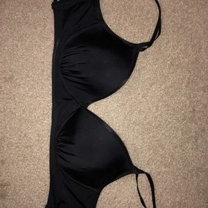 Cute large black bikini top